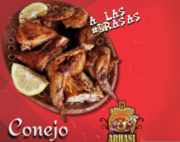 Menú Restaurante ARHANI con pollos y carnes asadas al estilo Michoacán